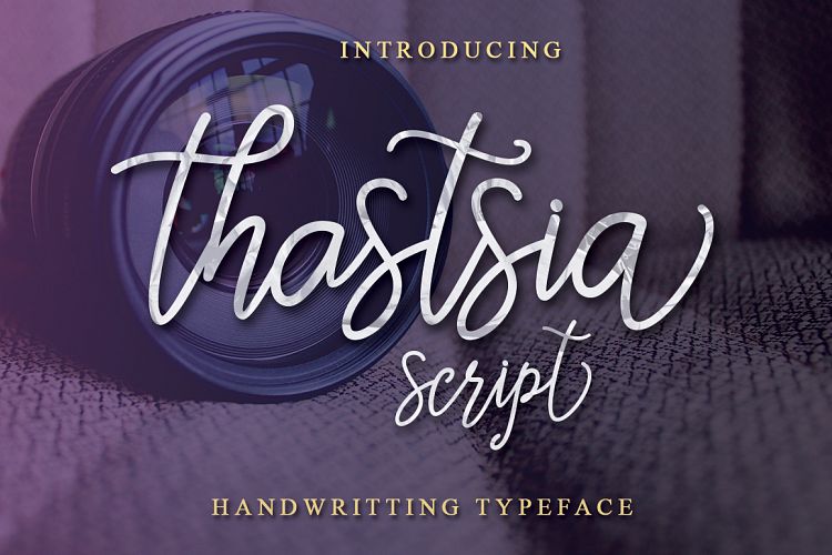 دانلود مجموعه فونت انگلیسی Thastsia script Font
